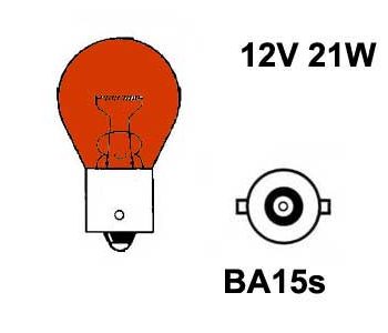 Spuldze AU-LITE 12V 21W, oranža - 12498-R