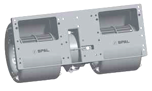 Salona ventilatora motors SPAL 24V 351x168x140mm 11005778 - 9000-30002137