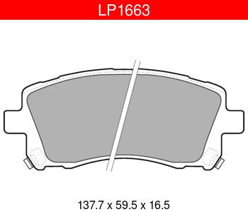 Bremžu kluči priekšējie Delphi Subaru LP1663